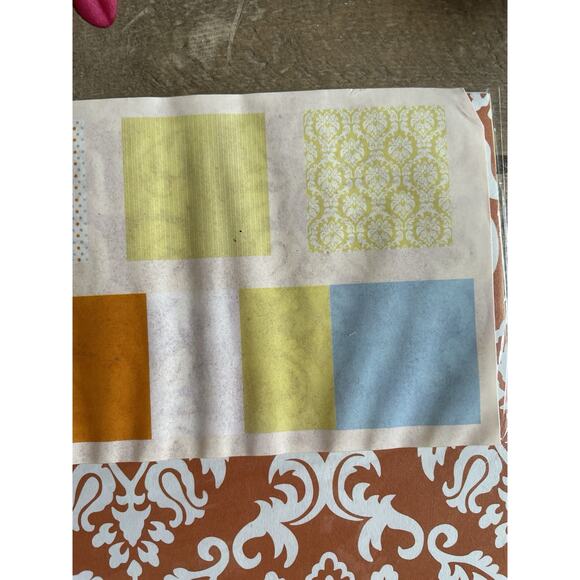 Scrapbook Paper 12” X 12” Assorted Coordinating Sheets Lot Of 12 Card Making NEW - Picture 8 of 8